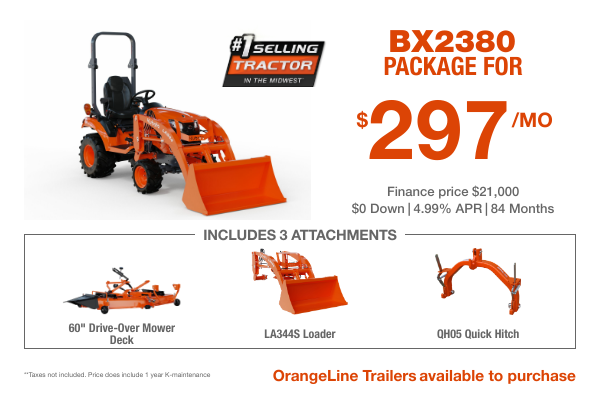 Kubota Tractor Package Specials